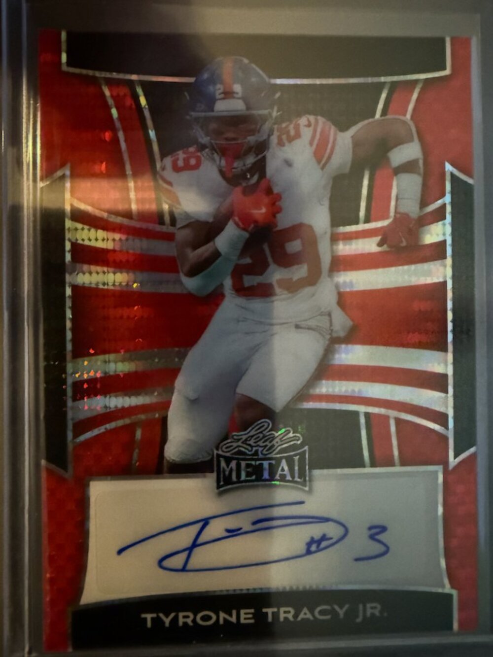 Tyrone Tracy Jr Auto BA-TT3 | 2025 Leaf Metal Red 3/3